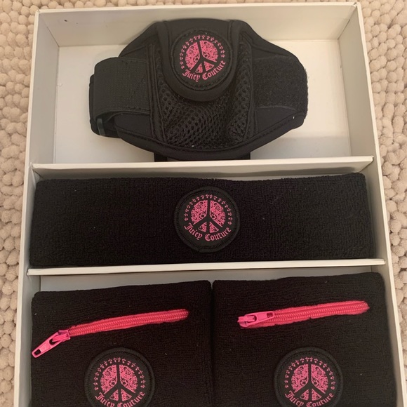 Juicy Couture -Yoga workout wrist arm Headband set - Picture 2 of 8